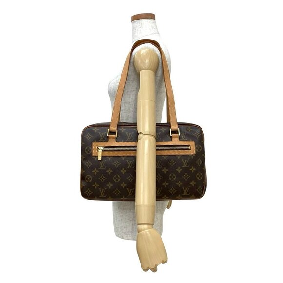 LOUIS VUITTON Vintage Brown Monogram Leather Shoulder Bag - Picture 2 of 9